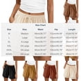 thumbnail image 3 of EaskTriop Women's Casual Elastic Waist Lounge Shorts Comfy High Waisted Wide Leg Summer Beach Vacation Crochet Shorts with Pockets, 3 of 6