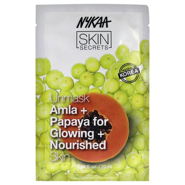 Mascarilla en Hoja Nykaa Naturals Amla y Papaya 1 Pieza