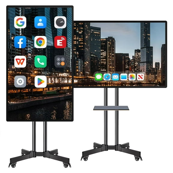 JYXCN 2K UHD Interactive Whiteboard, 49'' Smart Board, All in One Smartboard for Office, Digital Smart Whiteboard Built in Dual System for Classroom