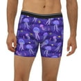 thumbnail image 2 of Men'S Boxer Briefs, Fish Jellyfish Seahorse Purple Soft And Breathable Mens Underwear Boxer Briefs With Widen Waist, 2 of 2