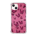 thumbnail image 1 of Aesthetics Pink Butterfly Case Compatible with iPhone 13,Unique Art Design TPU Bumper Cover Case, 1 of 6