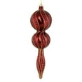 thumbnail image 1 of Vickerman 16.5" Wine Candy Glitter Finial. Create a beautiful holiday arrangement with this large Candy finial that features glitter accents. Made with shatterproof plastic. Ornament has a drilled cap, 1 of 1