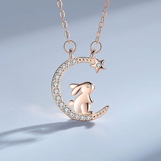 Collar para mujer, joyería para mujer, joyería para mujer, collar lindo, animales, collar de estrella, cadena, diseño, sentido, estrella, collar, pulsera, pulsera