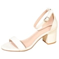 thumbnail image 1 of Sandalias de tacón Zapatos de vestir con correa en el tobillo para mujer para el trabajo diario Fiesta de boda, 1 of 9