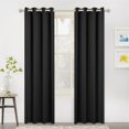 thumbnail image 2 of sasyxdc White Curtains Bedroom Curtains 63 inch Length Grommet Room Darkening Curtains for Living Room Vertical Blinds Privacy Thermal Insulated Curtains  1 Curtain Panel  52 x 63 Inch  P, 2 of 7