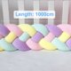 thumbnail image 4 of Almohada de cama trenzada de cuatro hebras con bolas de nudo largo tejidas, tira anticolisión para niños, 4 of 5
