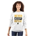 thumbnail image 3 of US Army Logo Never Accept Defeat Unisex Plus Size Sweatshirt Brisco Brands 2X, 3 of 5