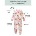 thumbnail image 2 of Honest Baby Clothing Organic Cotton Boy or Girl Long Sleeve Snug-Fit Footed Pajamas, (12-24 Months), 2 of 3