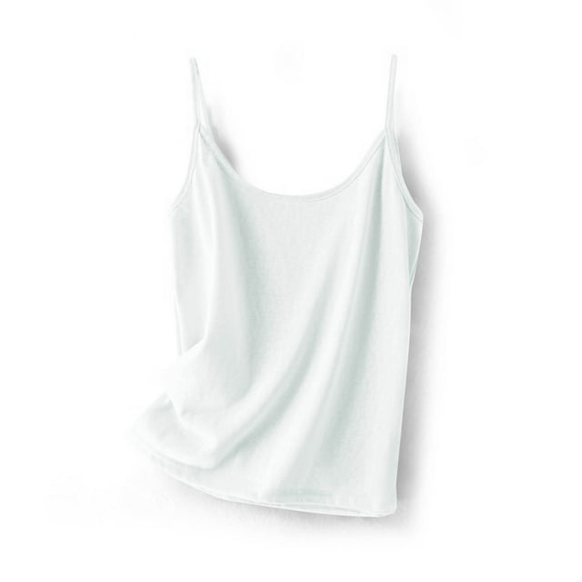 Women's Camisole Top, Sleeveless Round-Neck Design, Solid Color Casual Wear, Comfortable Loose Fit for Everyday Use
