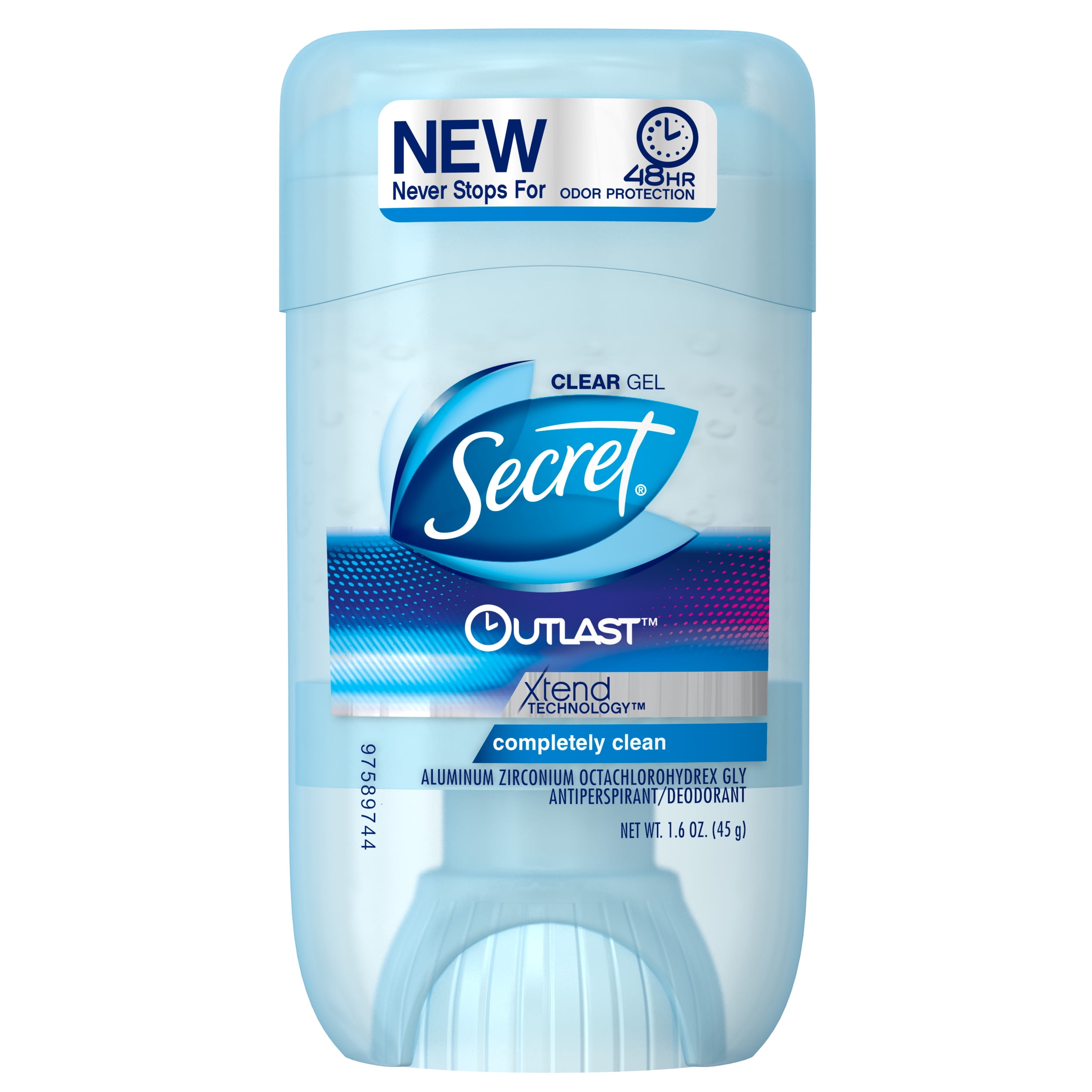 Secret Outlast Xtend Clear Gel Completely Clean Antiperspirant