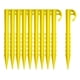 thumbnail image 2 of Juego de 10 clavijas Juego de tornillos Clavos a prueba de herrumbre Anclaje reutilizable Amarillo Zulema Estacas para tiendas de campaña, 2 of 8