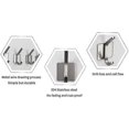 thumbnail image 4 of 4pcs Robe Towel Wall Hanger Coat Hooks Stainless Steel Rack Clothes Hat Hook Strong Adhesive Bathroom Hook(silver) - SNNGV, 4 of 4