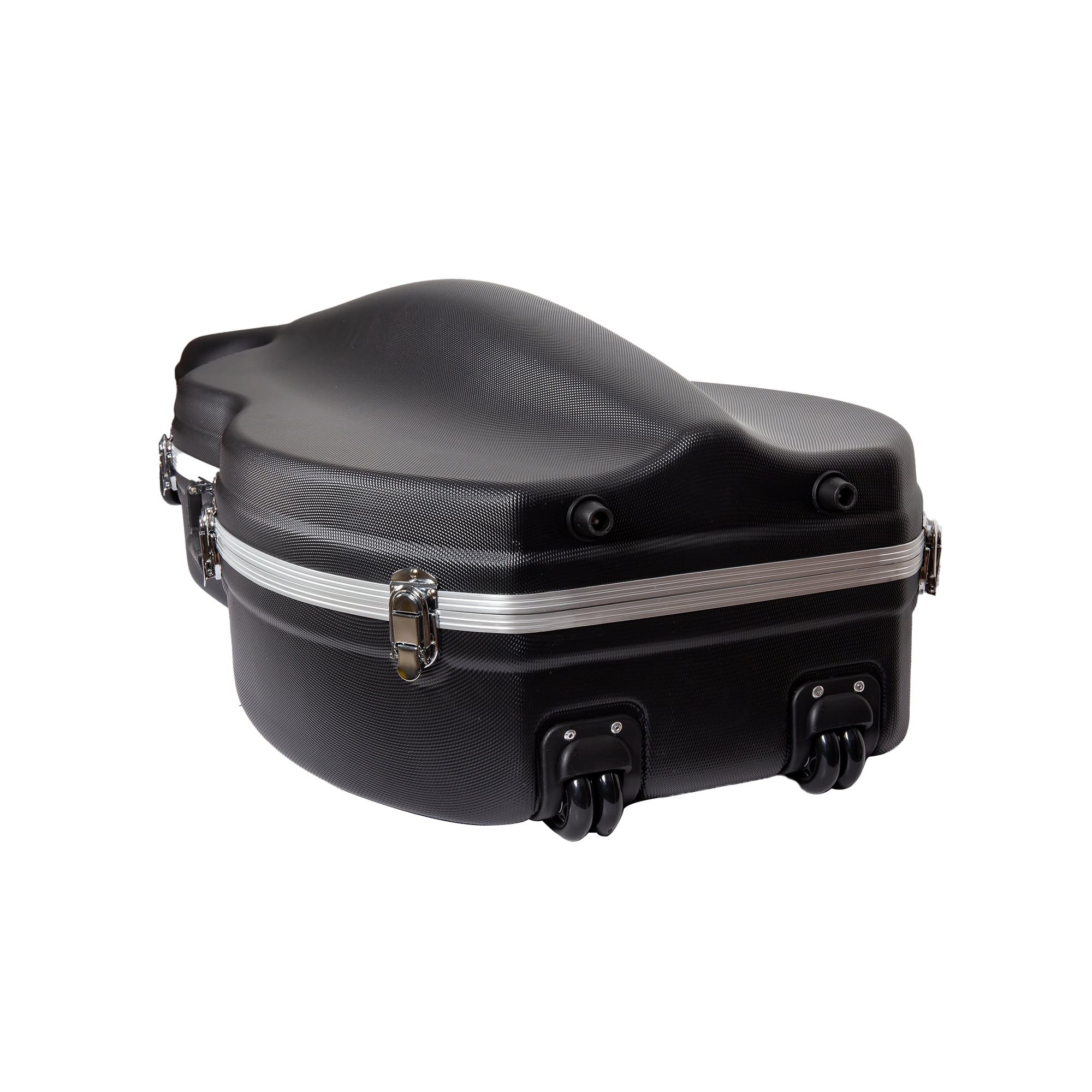 Crossrock CRA860CEFBK ABS Molded Cello Case with Wheels in Black- For Both 4/4 Size and 3/4 Size