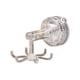 thumbnail image 2 of Qazbgdl - Perchero de Pared con Ventosa para Baño y Cocina | 6 Ganchos Giratorios para Diademas, Joyas y Utensilios | Montaje Sin Taladro | Transparente o Gris | 1 Paquete, 2 of 6