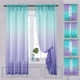 thumbnail image 1 of Cortinas Yancorp 102x183 cm Turquesa y Púrpura Degradado de Lino, 1 of 7