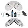 thumbnail image 2 of TRQ Front & Rear Ceramic Brake Pad & Coated Rotor Kit w/Fluids for Cadillac CTS BKA24954, 2 of 6