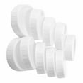 thumbnail image 2 of 20Pcs Plastic Storage Caps Lids Ribbed for Standard Regular Mouth Mason Jar Bottle, 86mm & 70mm, 2 of 5