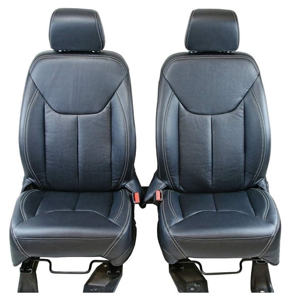 Sierra Offroad Seat Cover Kit for Jeep Wrangler JK 2013-2018 4DR, Front & Rear 60/40 Split, Leatherette, Black