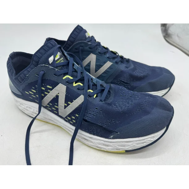 New Balance Fresh Foam X More V4 Athletic Shoes Men's Navy Low Top Sneakers - 13
