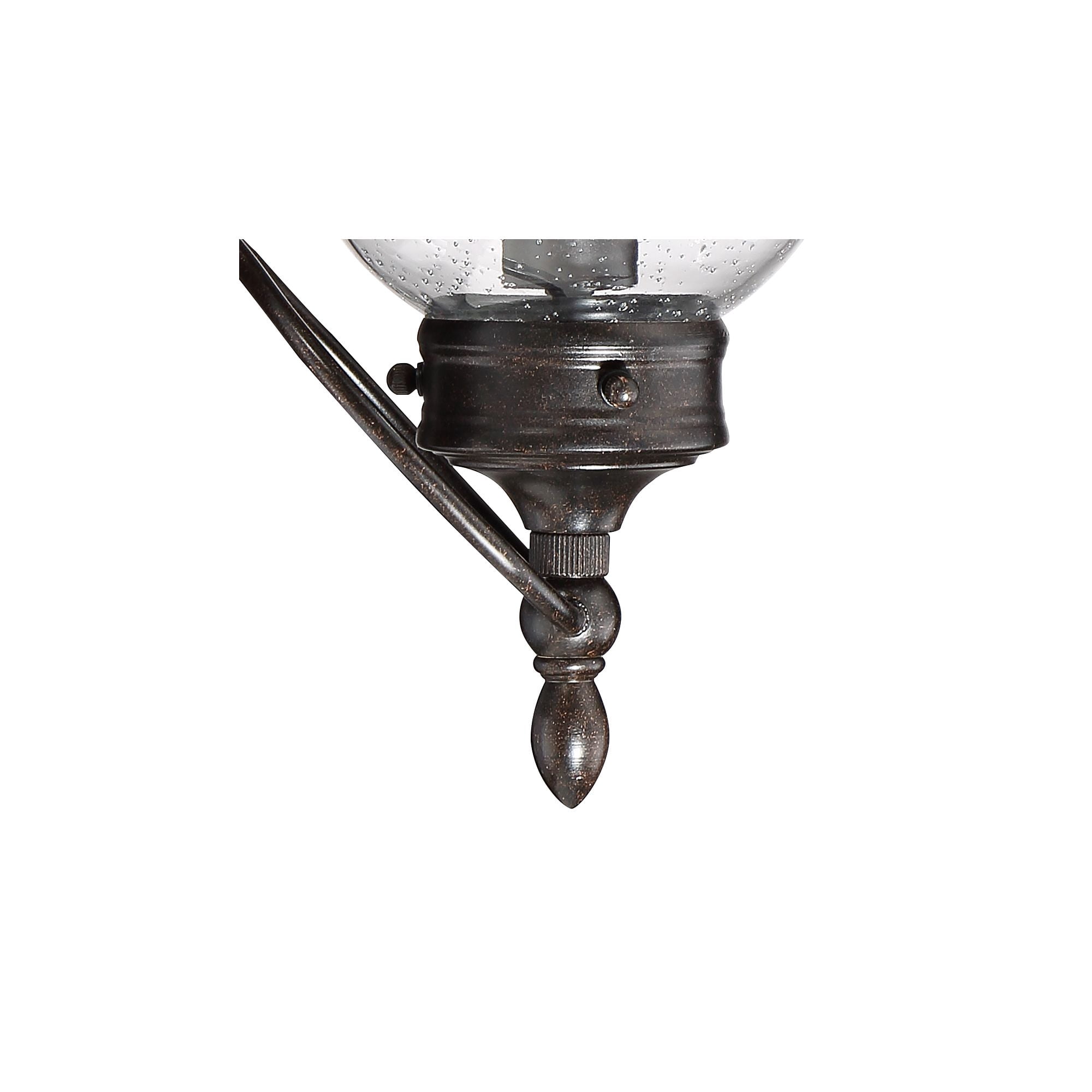 Franklin Iron Works Carriage Vintage Outdoor Wall Light Fixture Bronze LED 22" Clear Seedy Glass for Post Exterior Barn Deck House Porch Yard Patio