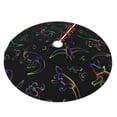 thumbnail image 2 of Kll 36" Christmas Tree Skirt Dinosaur Xmas Tree Skirts Mat For New Year Xmas Holiday Party Indoor Outdoor Home Decoration, 2 of 9
