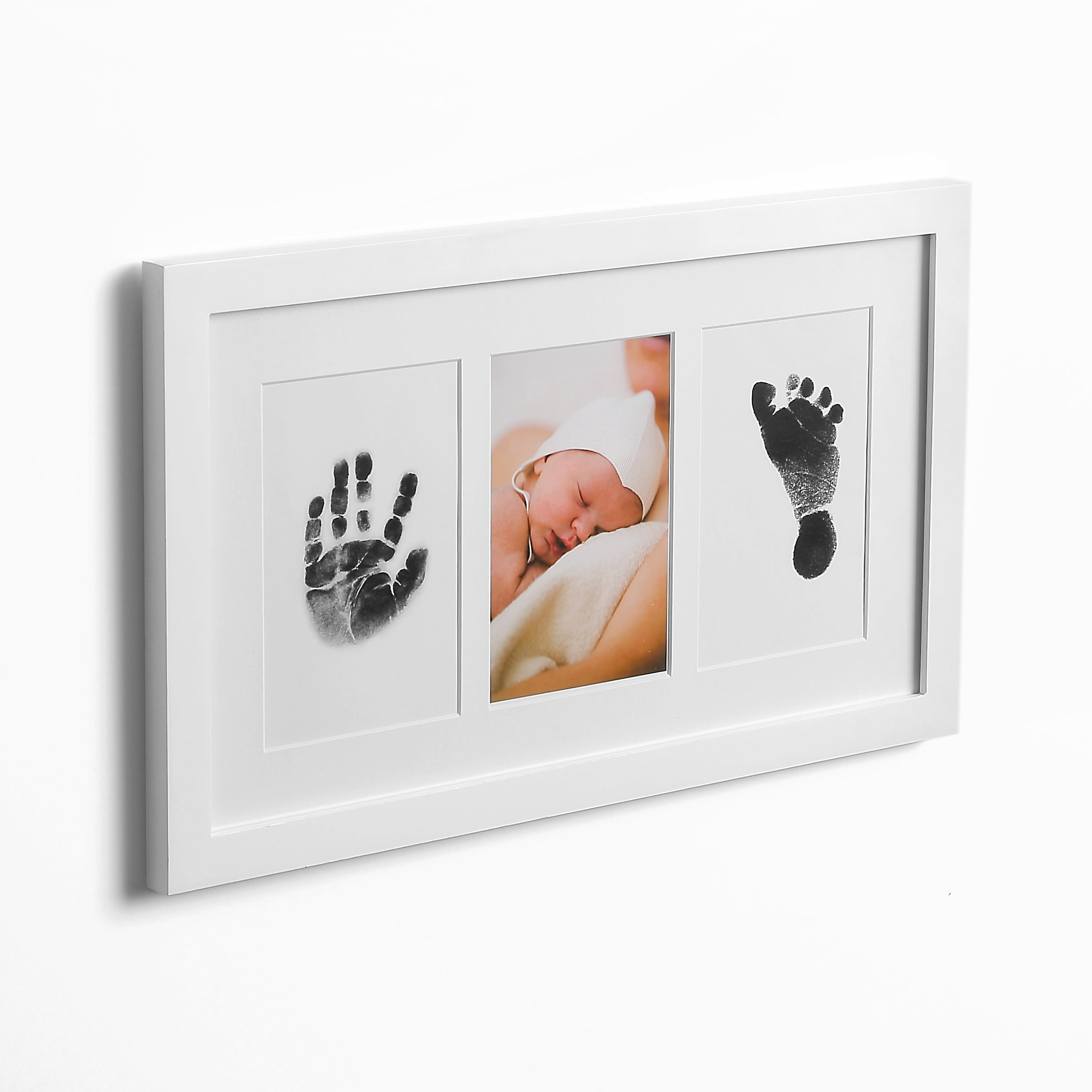 Zemiu Baby Handprint and Footprint XL Size Kit,2 Pcs Baby Handprint Ink  Pads with Clean-Touch & 6 Imprint Cards Safe for Baby Keepsake,Pet Paw Print