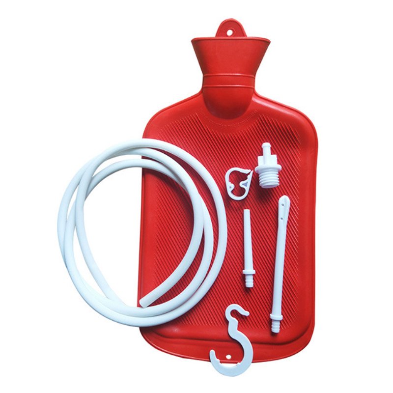2L Rubber Douche & Enema Kit Hot Water Bottle Bag Reusable