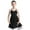 Black, variant on Miutii Girl's Criss Cross Back Empire Waist Cami Ballet Dance Dress Gymnastics Leotard Ballerina Performing Set Black 2-3