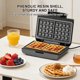 thumbnail image 4 of 1 Plancha de Waffles Rectangular con Protección contra Sobrecalentamiento y Recubrimiento Antiadherente, Mini Waffler LB - Modelo 58058, Ideal para Desayuno Familiar., 4 of 20