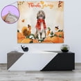 thumbnail image 4 of Happy Thanksgiving Afghan Hound with Turkey Pumpkins Autumn Vibes Tapestry Dog Lover Wall Hanging Backdrop Home Decor - 12018, 4 of 5