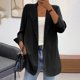 thumbnail image 1 of Puntoco Moda Mujer Cuello Liso Manga Larga Casual Blazer Abrigo Blusa Outwear Blazer Puntoco Puntoco-1, 1 of 6
