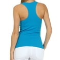 thumbnail image 2 of Sakkas Basics Ribbed Racerback Cami Tank Top - Marine Blue - One Size, 2 of 4