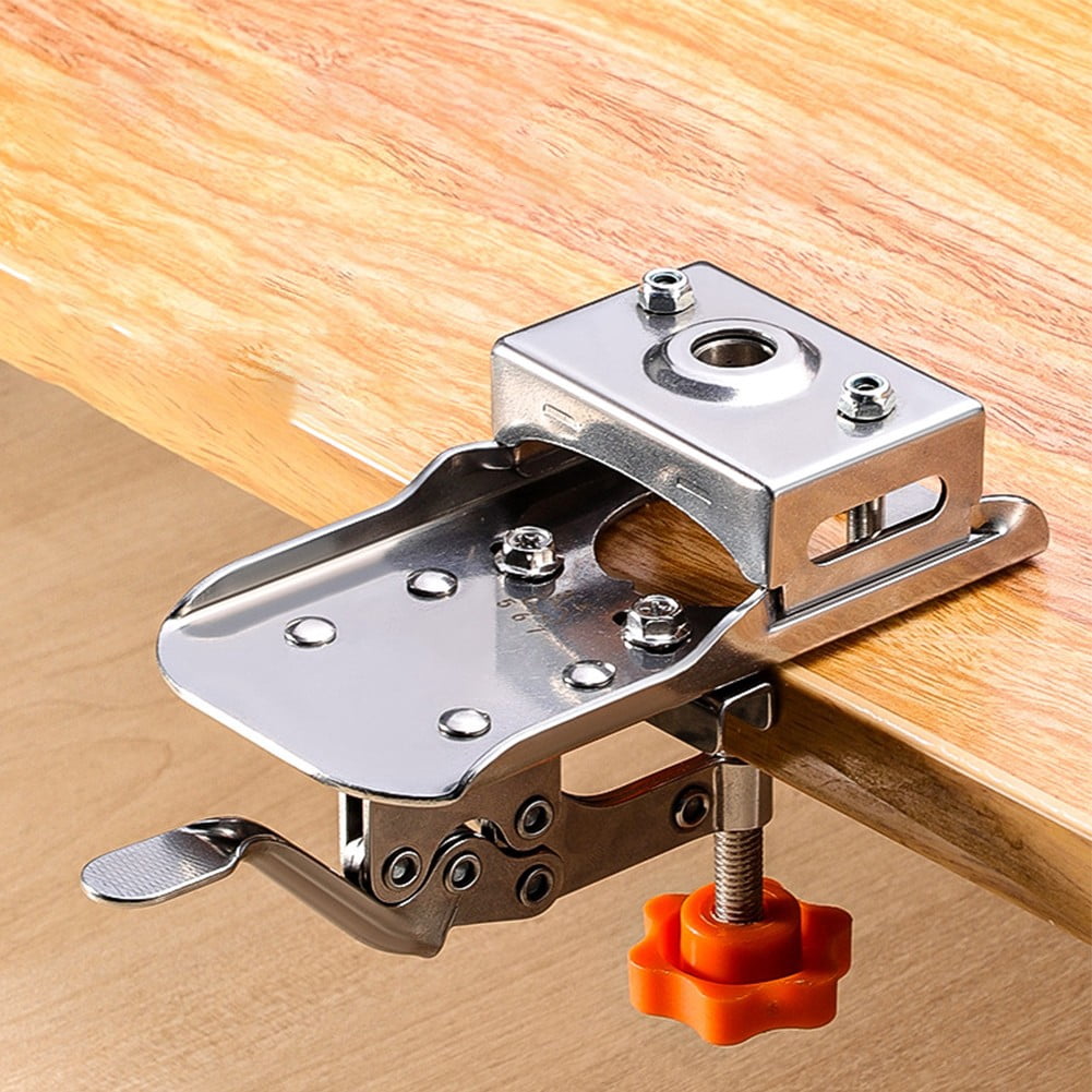 35Mm Concealed Hinge Drilling Jig Bits Woodworking Hole Drilling Guide Locator 1Set