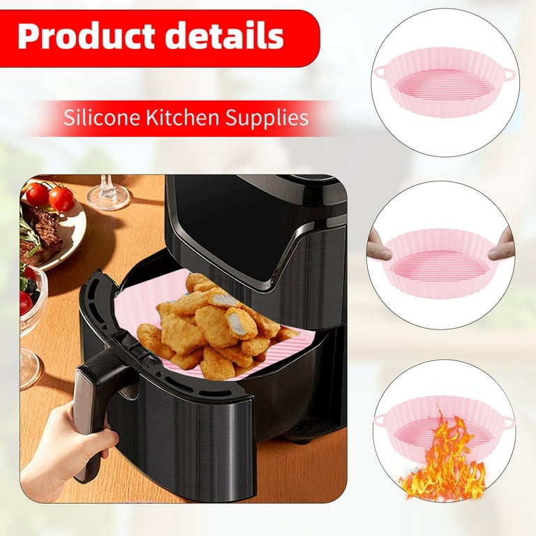Silicone Air Fryer Basket Liner Reusable Air Frier Cookers Liners