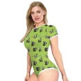 thumbnail image 4 of WKDTWCOS-Body de manga corta con cuello redondo para mujer, pelele básico con botones en la entrepierna para amantes de los pañales, pijama para adultos, 4 of 4