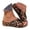 Black, variant on Women's Wide Width Leopard Print Platform Slide Sandals -On Open Toe Summer Beach Casual Comfort Shoes