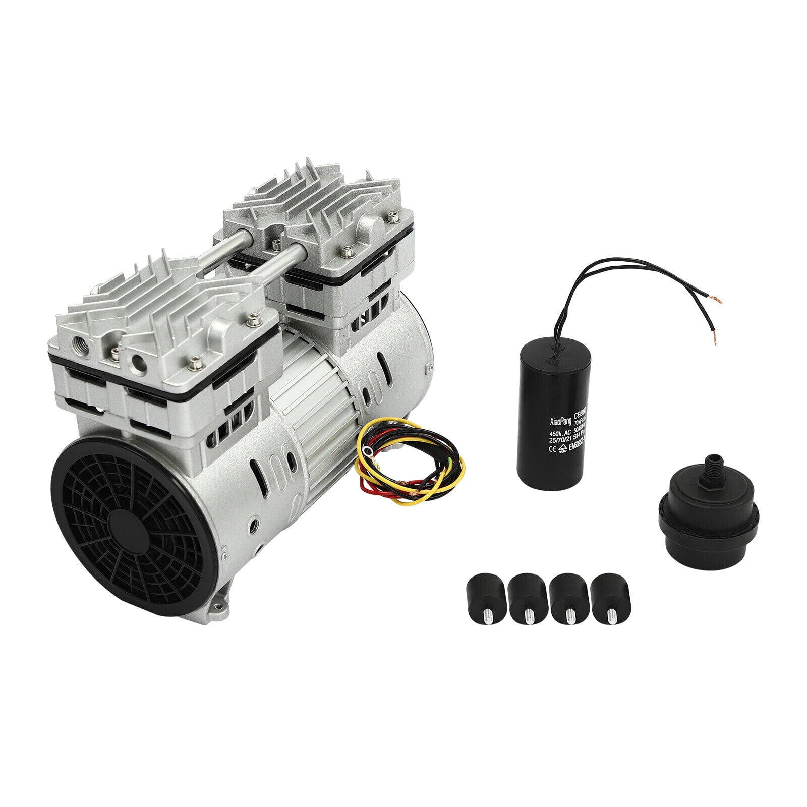 800W Oilless Vacuum Pump Air Pump Compressor Head Small Air Mute 4.5CFM 125L/min