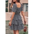 thumbnail image 3 of Vestido PRETTYGARDEN 2025 Floral de Verano con Escote Cuadrado Negro M, 3 of 7