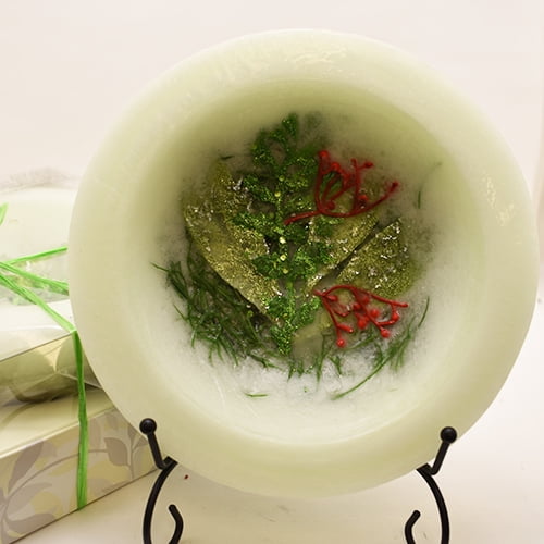 Habersham Candles SHIMMERING HOLLY WAX POTTERY Wax Flameless Candle