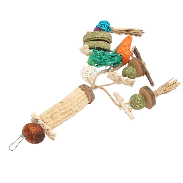 Cage Hanging Chew Toys, Safe Chew Toy Teeth Grinding Exercise Hand Made Multipurpose For Hamsters