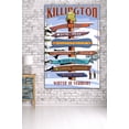 thumbnail image 3 of Killington, Vermont, Destination Signpost (36x54 Giclee Gallery Art Print, Vivid Textured Wall Decor), 3 of 3
