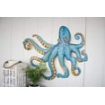 thumbnail image 2 of Kalalou Hand Hammered Recycled Metal Octopus Wall Hanging, One Size, 32" x 28", Multicolor, 2 of 4