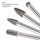 thumbnail image 2 of Juego De Fresas De Carburo 4 Piezas De Carburo De Tungsteno De Doble Corte Limas Rotativas Brocas De Amoladora Alta Precisión Para Tallado En Madera De Metal Grabado Pulido Perforación Inevent TO002157-00, 2 of 7