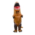 thumbnail image 3 of Traje inflable de dinosaurio T-Rex para Halloween, fiesta del día de los niños, juegos divertidos al aire libre, foto de dibujos animados, muñeco de animal, 3 of 6