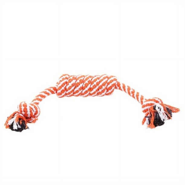 1pc Puppy Dog Pet Toy Cotton Braided Bone Rope Chew Knot Dog Toys Teething Toys