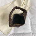 thumbnail image 2 of Bolso para axilas para mujer Bolso plisado con asa superior de PU Bolso de hombro sólido (Café), 2 of 9