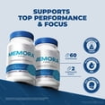 thumbnail image 4 of (3 Pack) Memora – Daily Formula with a Natural Blend to Help Maintain Focus, Memory & Concentration | Clean, Gentle, Easy-to-Swallow Memory Prime Capsules for Everyday Sharpness (180 Capsules), 4 of 10