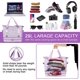 thumbnail image 4 of Bolsa de Viaje Impermeable con Bucle para Maleta, Compartimentos Separados Artículos Secos de Mojados, Unisex, Fin de Semana, Hospital, Equipaje de Mano, 29L, #04 Morado, 4 of 5