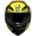 thumbnail image 5 of AGV K1 Valentino Rossi Soleluna 2015 Motorcycle Helmet Yellow/Black XL, 5 of 5