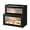 Black, variant on Bread Box for Kitchen Countertop Double Layer Large Corner Bread Box Capacity Bread Storage Bin Farmhouse Breadbox Container Organizer Cabinet Cupboard Black